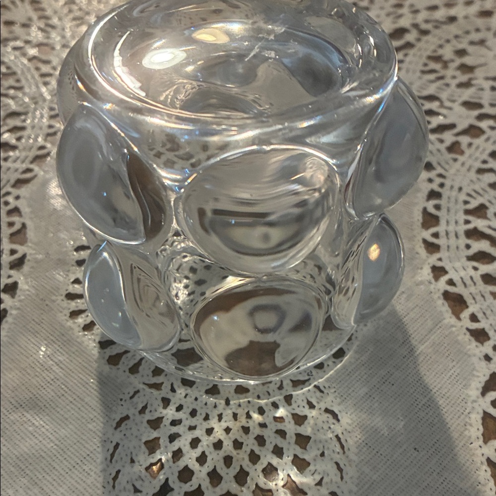Elegant Clear Glass Votive Holder candle - Picture 2 of 2